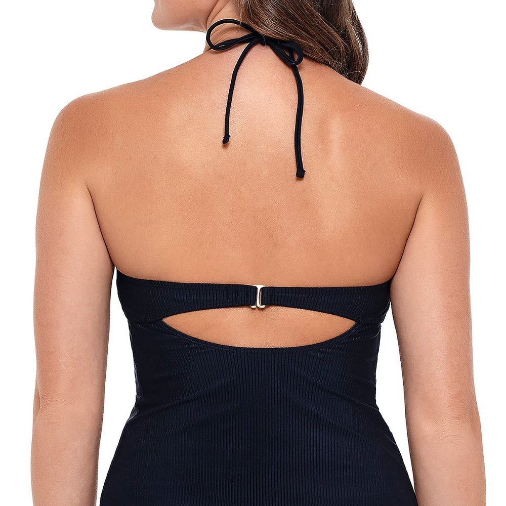 Salt + Cove Ribbed Halter Tankini Top - Picture 3 of 3